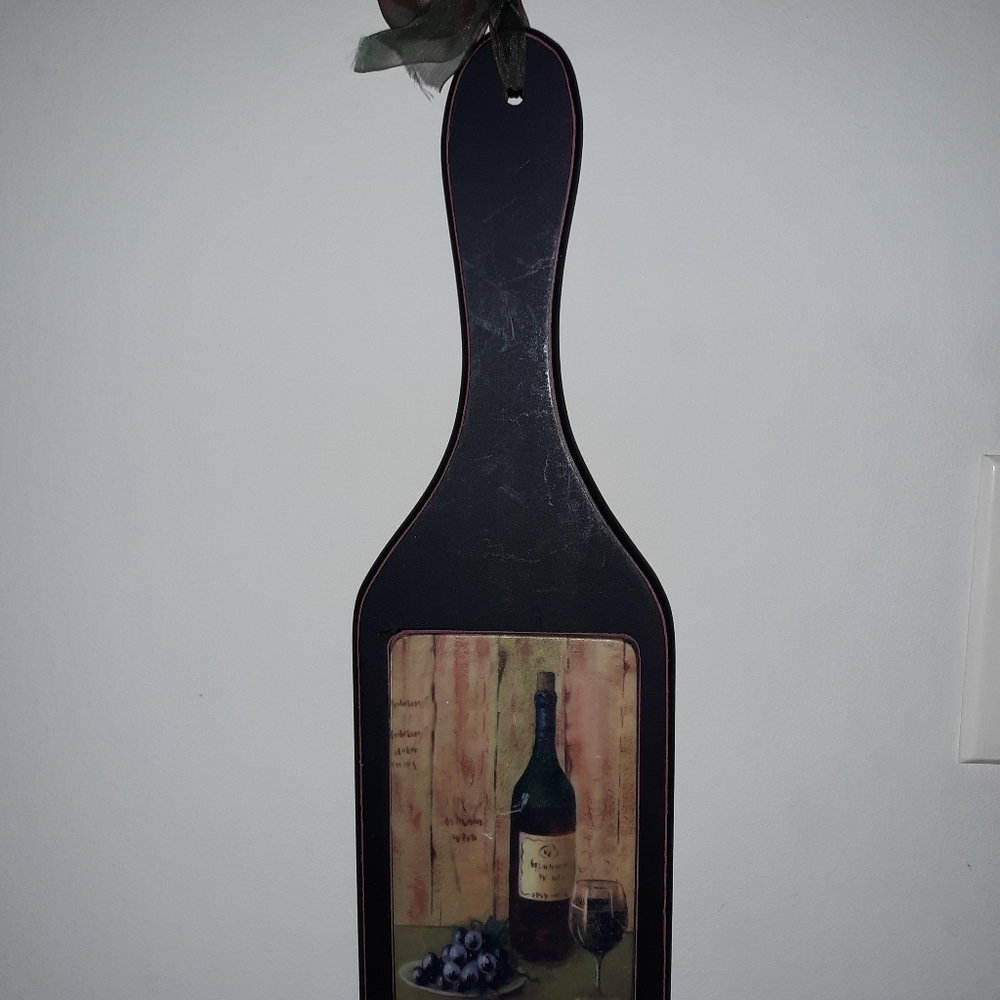 Gorgeous hanging wine decor